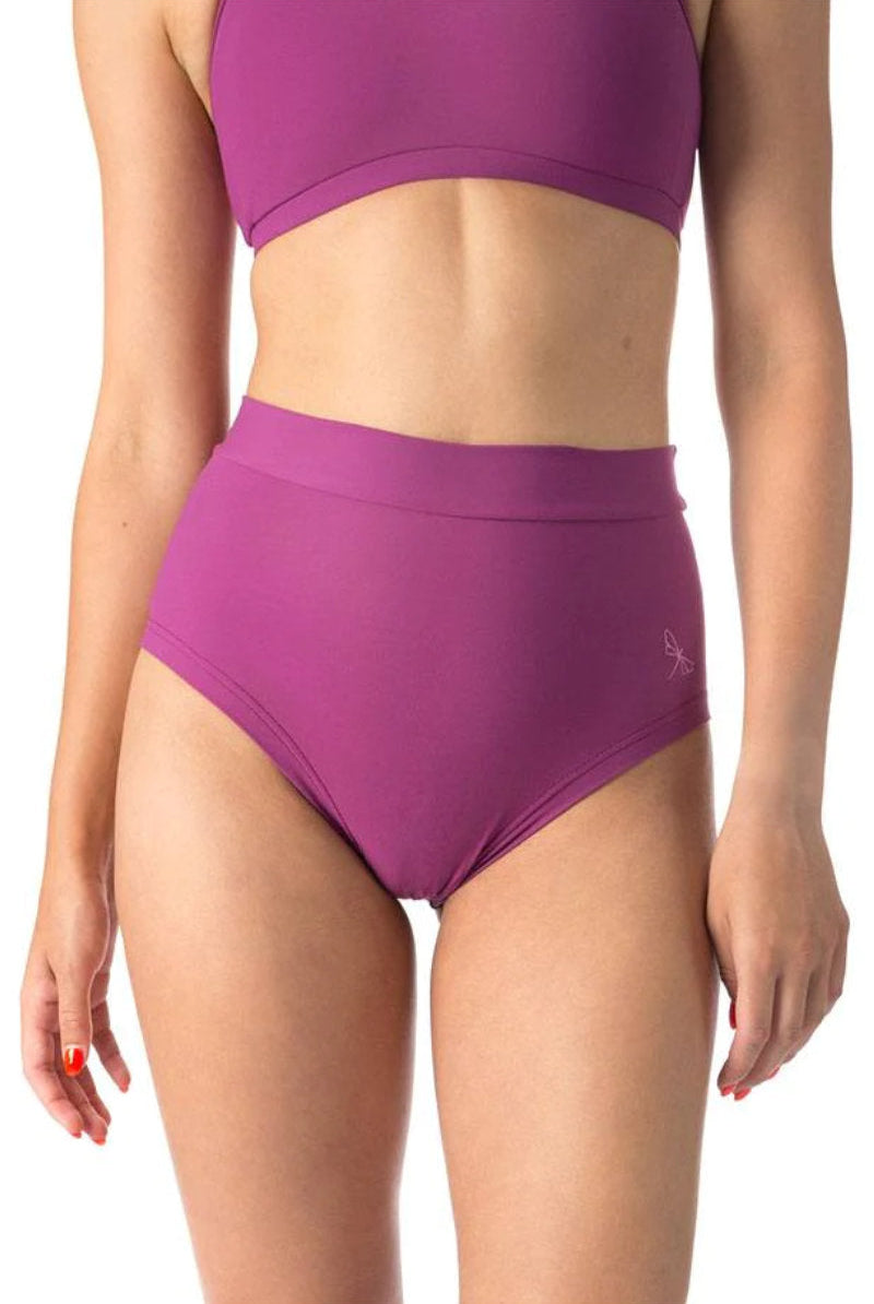 Dragonfly Lola High-Waisted Shorts - Ruby-Dragonfly-Pole Junkie
