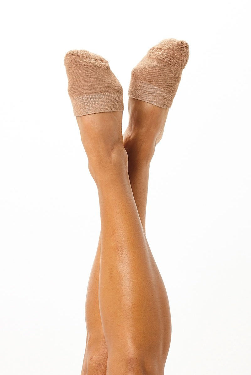 Rolling Contemporary Dance Socks - Caramel-Rolling-Pole Junkie