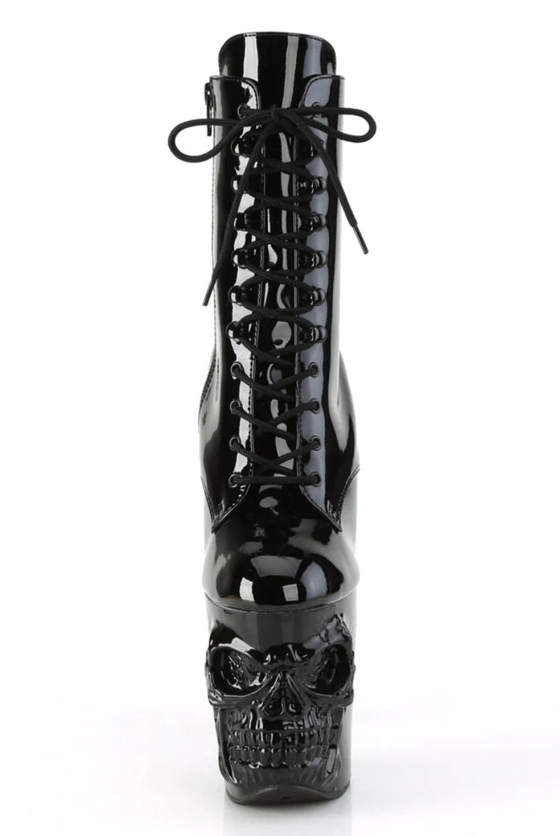 Pleaser USA Rapture-1020 8inch Pleaser Boots - Patent Black-Pleaser USA-Pole Junkie
