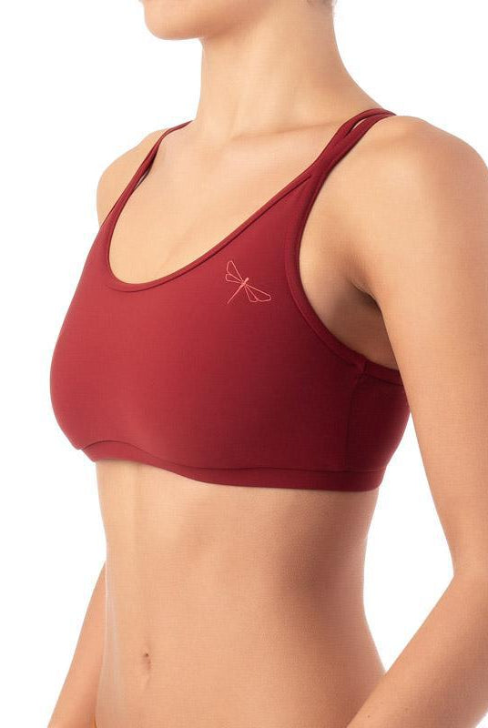 Dragonfly Nicole Top - Burgundy-Dragonfly-Pole Junkie