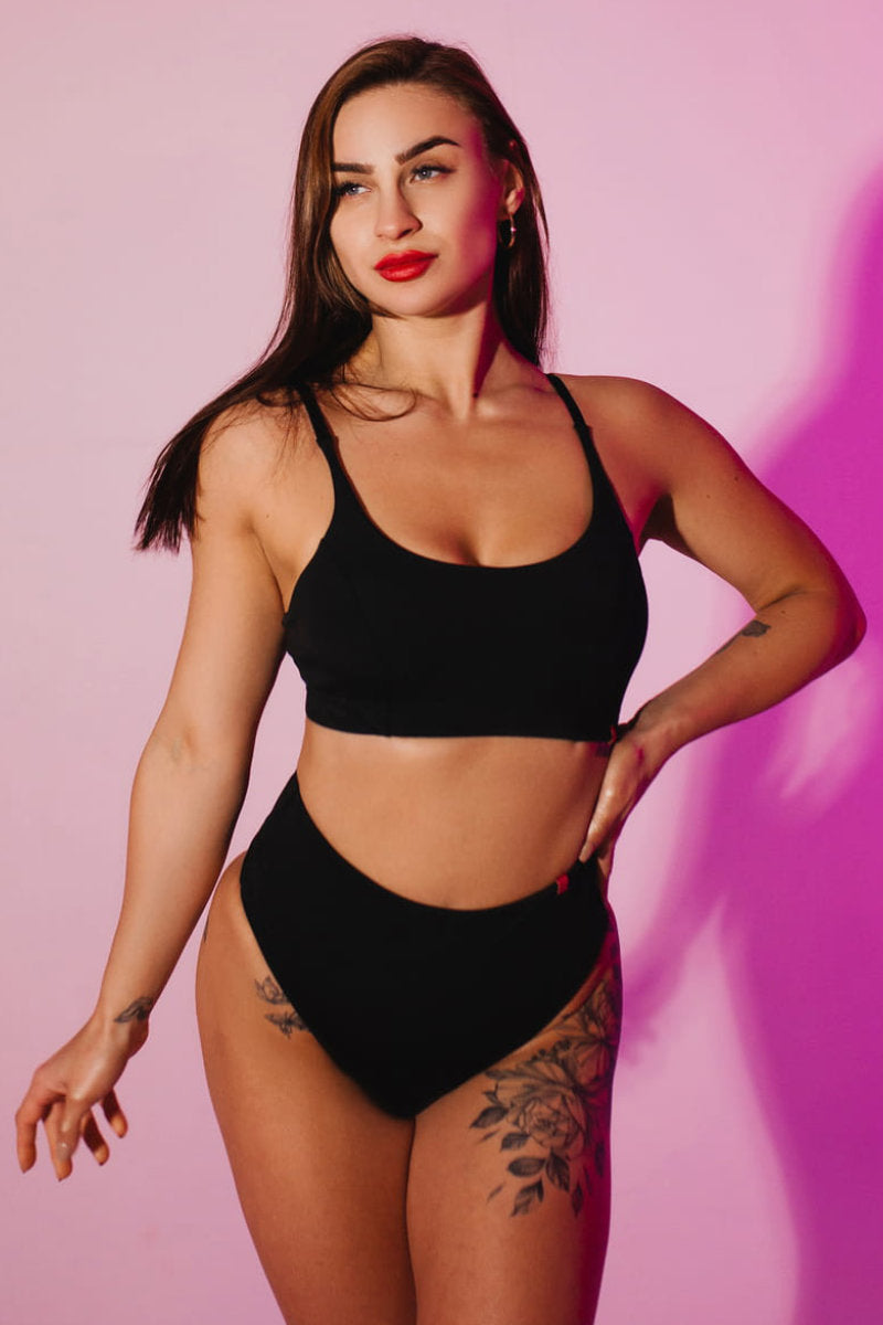 Pole Addict Bliss Top - Black-Pole Addict-Pole Junkie