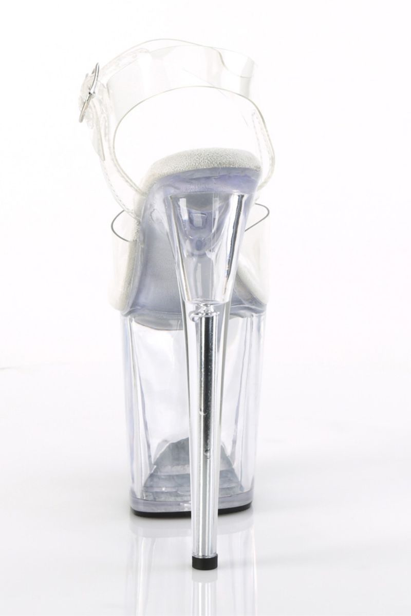 Pleaser USA Flamingo-808 8inch Pleasers - Clear