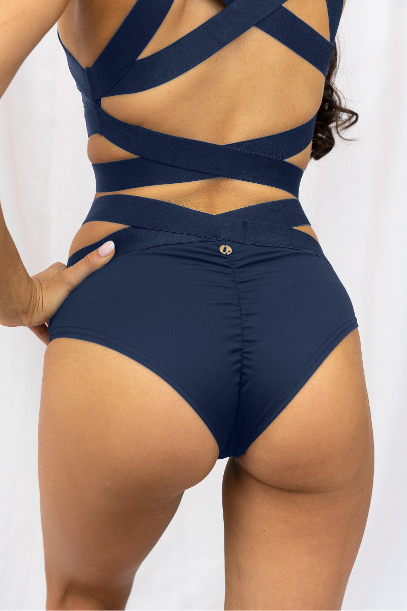 Lunalae Tara Low Waisted Bottoms - Navy