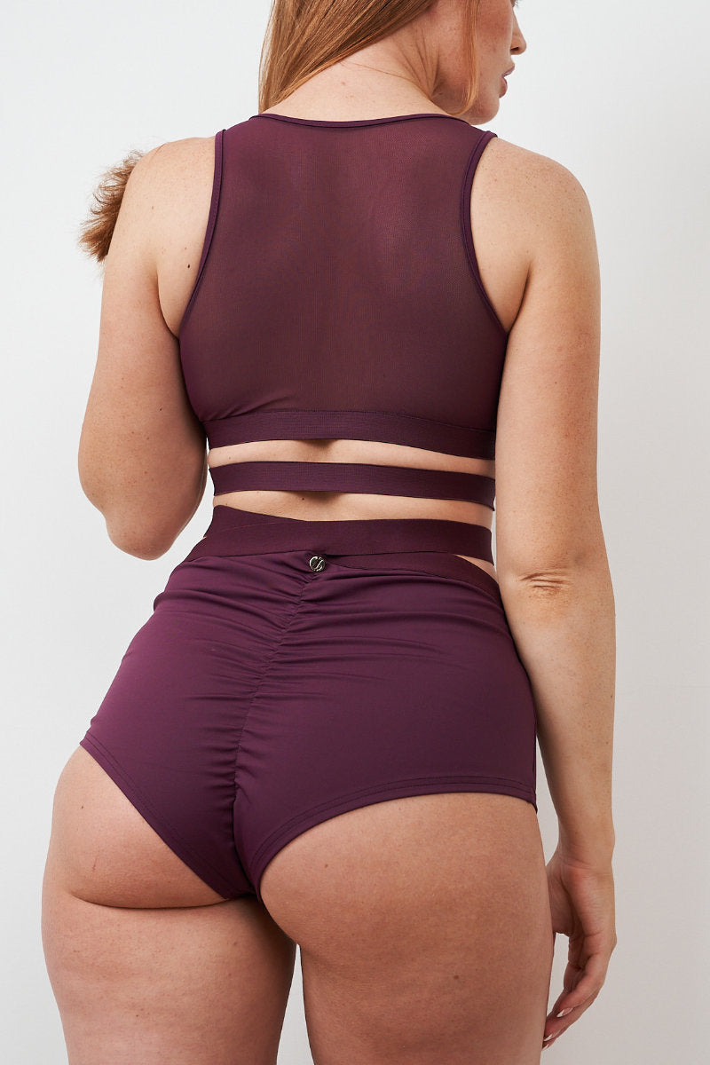 Lunalae Tara High Waisted Bottoms - Recycled Mulberry