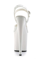 Pleaser USA Flamingo-809 8inch Pleasers - Patent White-Pleaser USA-Pole Junkie