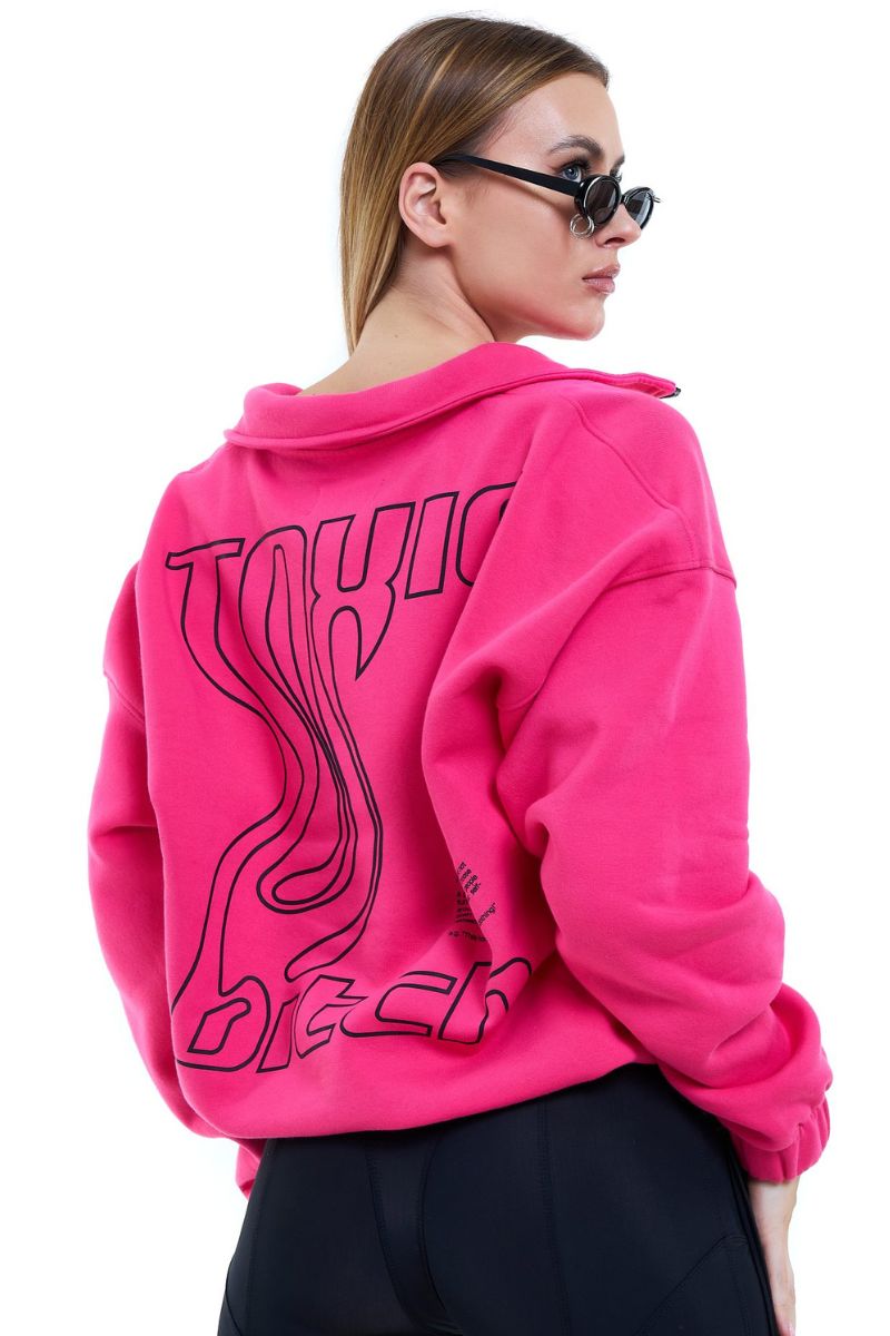MÆD Toxic Bitch Sweatshirt - Pink