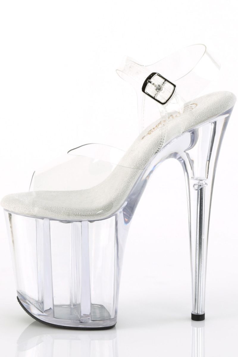 Pleaser USA Flamingo-808 8inch Pleasers - Clear