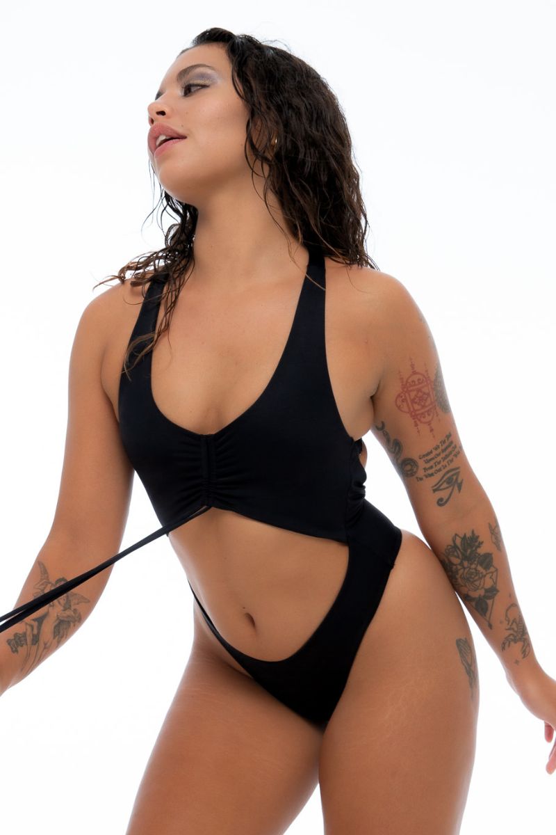 Nona Perkasa Hotline Bodysuit - Black
