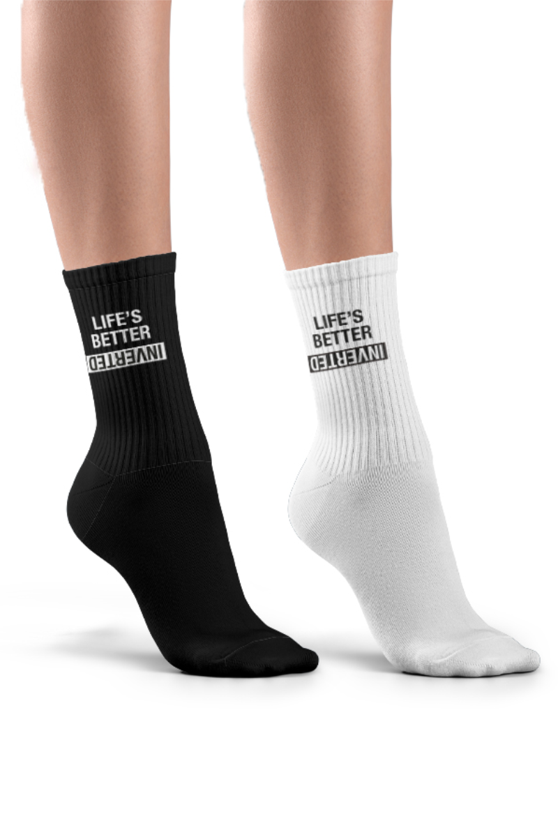 Pole Junkie Inverted Socks 2 Pack - Black/White – Pole Junkie (EU)