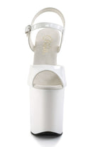 Pleaser USA Flamingo-809 8inch Pleasers - Patent White-Pleaser USA-Pole Junkie