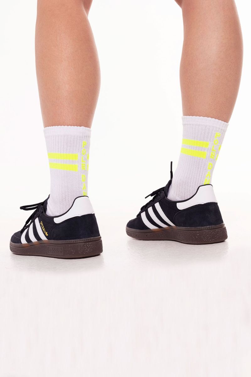 Paradise Chick Supreme Pole Dance Socks - Neon Yellow