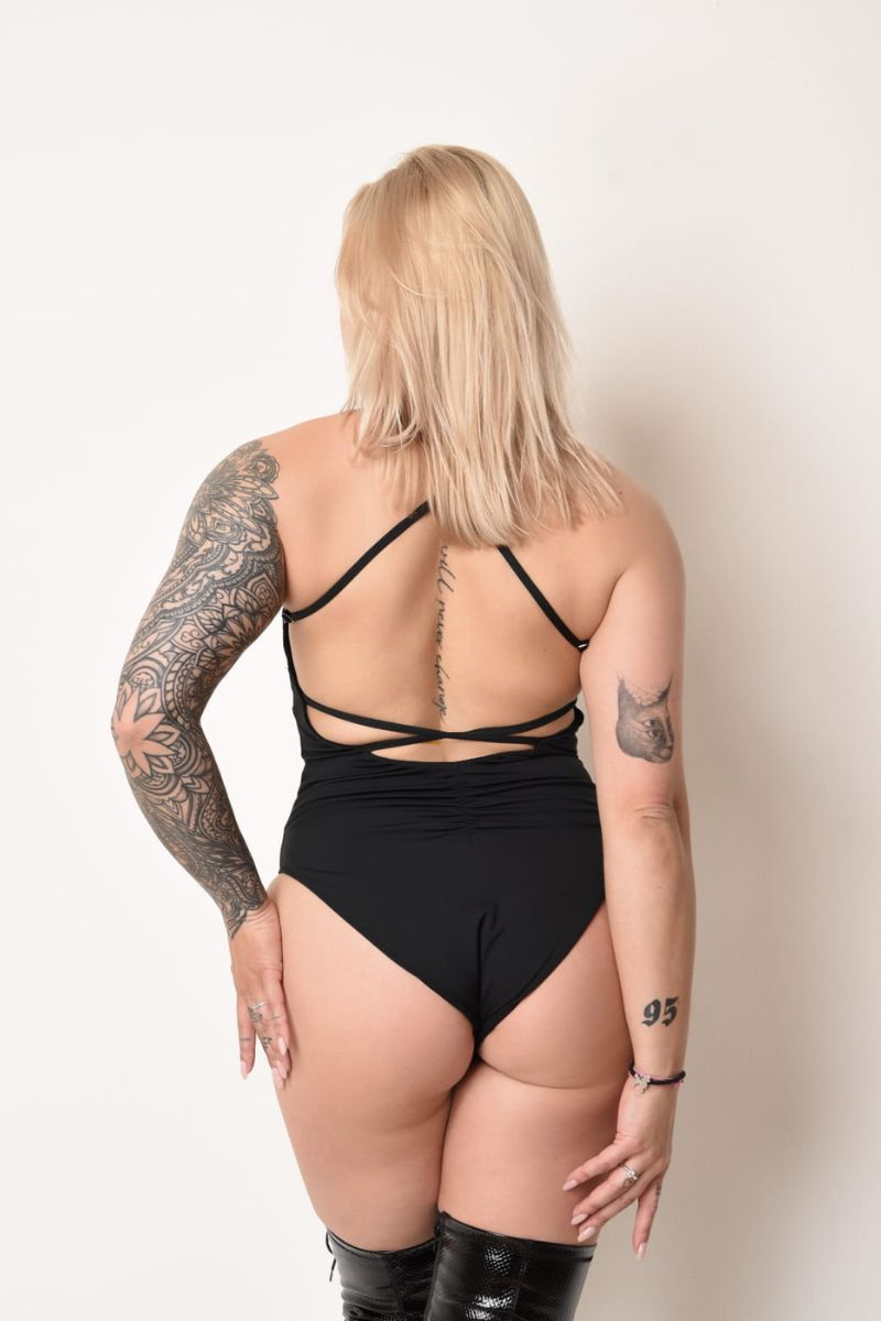 Pole Addict Touch Me Bodysuit - Black