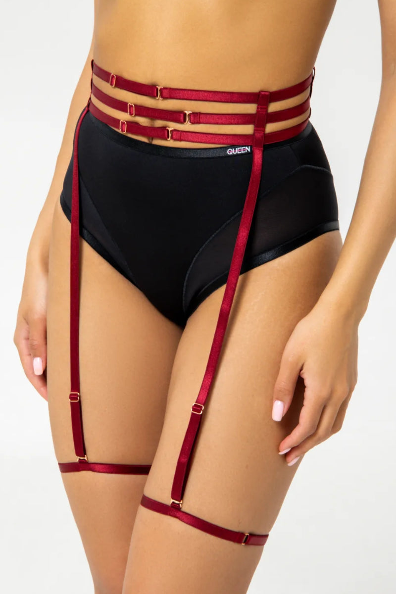 Queen Garter Belt - Garter Belt - Cherry Soul