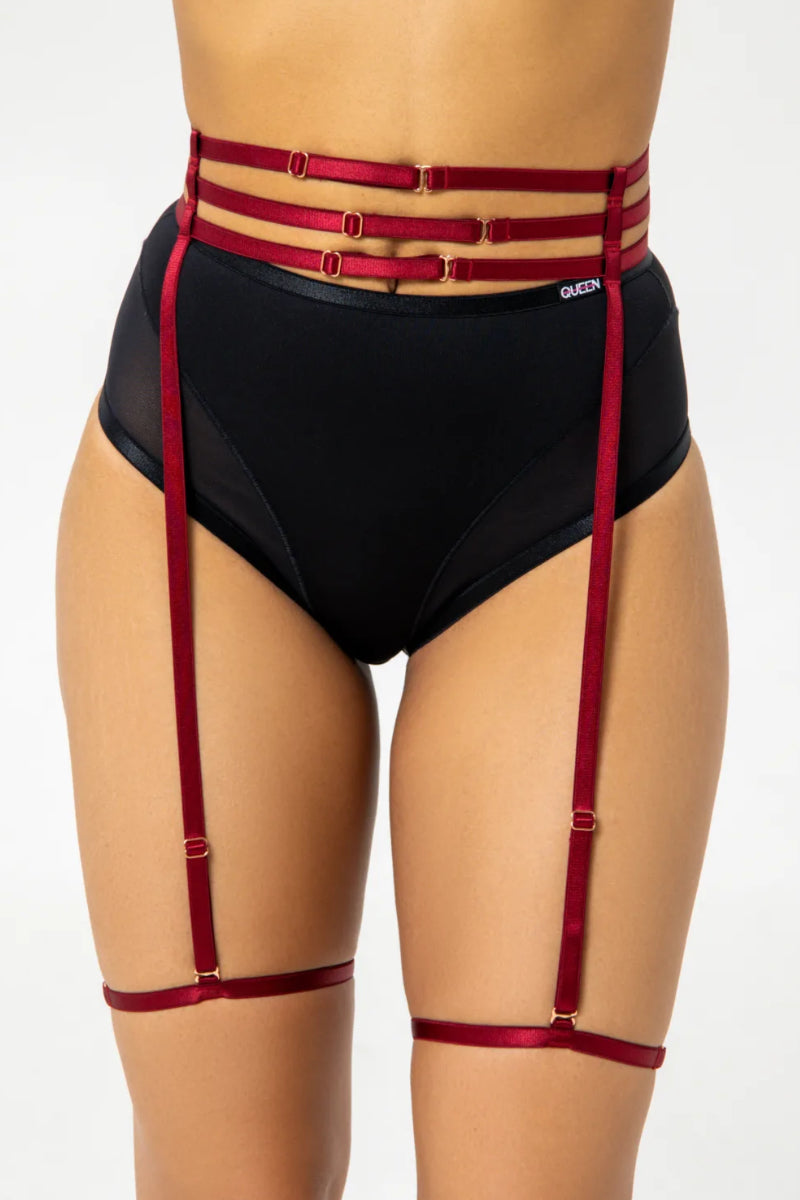 Queen Garter Belt - Garter Belt - Cherry Soul