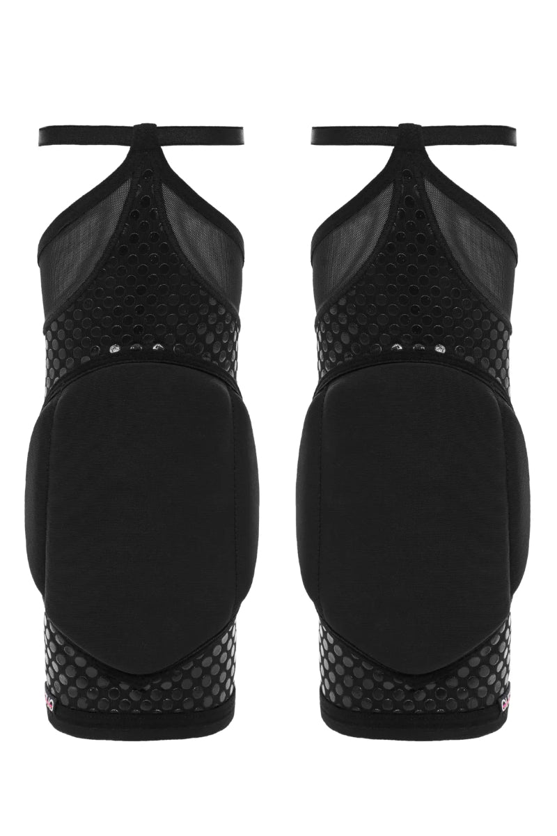 Queen Grippy Kneepads - Black Fire