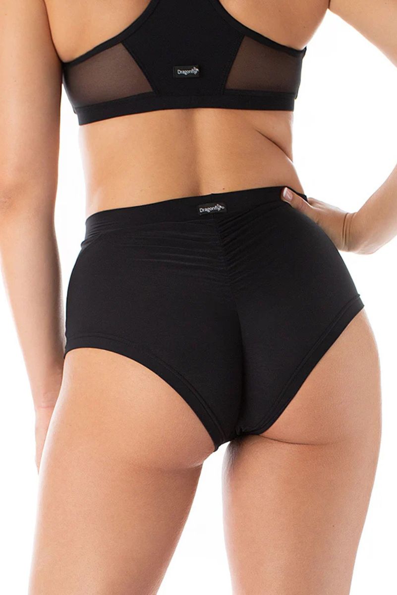 Dragonfly Monica Mesh Shorts - Black