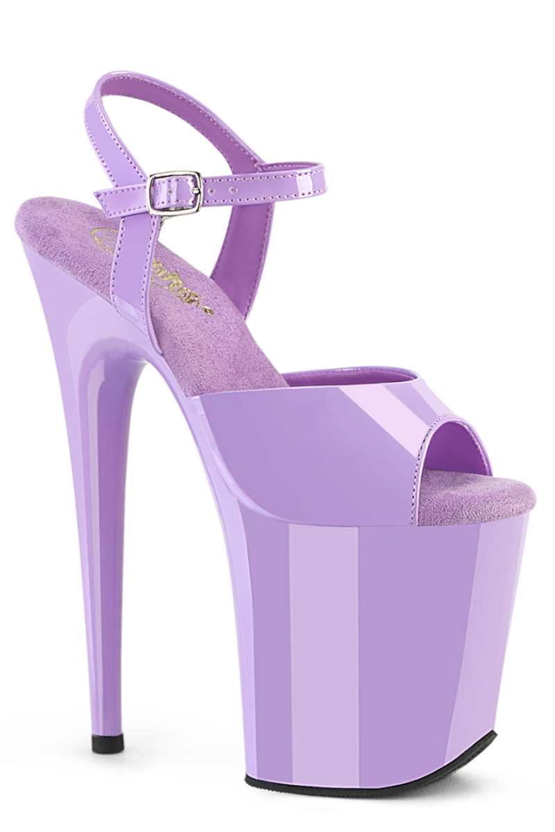Pleaser USA Flamingo-809 8inch Pleasers - Patent Lavender