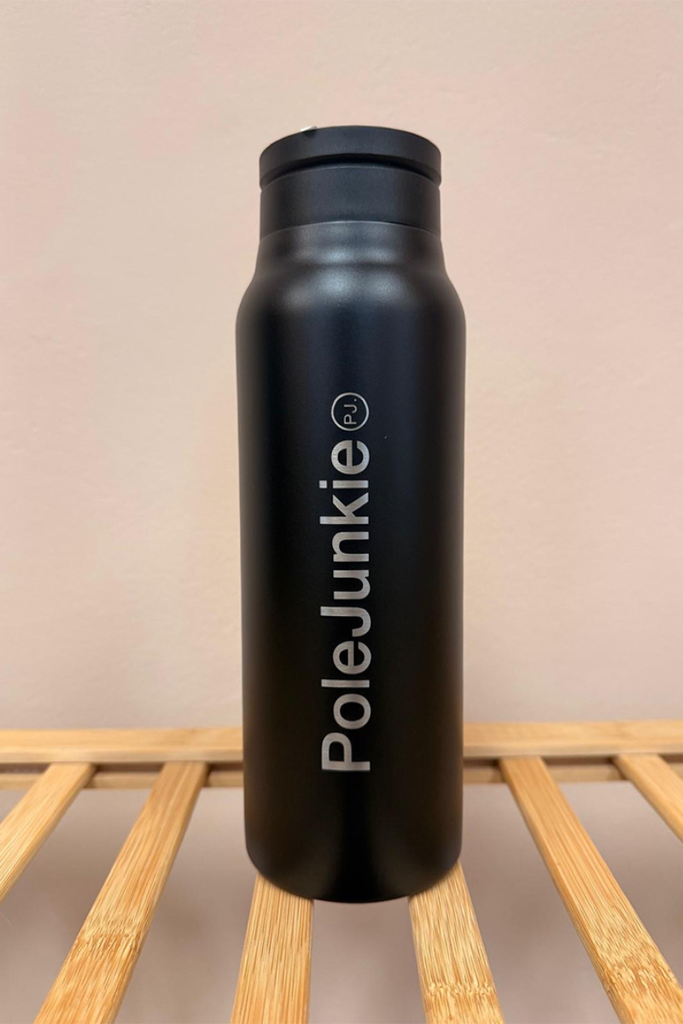 Pole Junkie Magnetic Water Bottle - Black