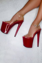 Hella Heels Classic Gloss 8inch Stilettos - Chilli-Hella Heels-Pole Junkie