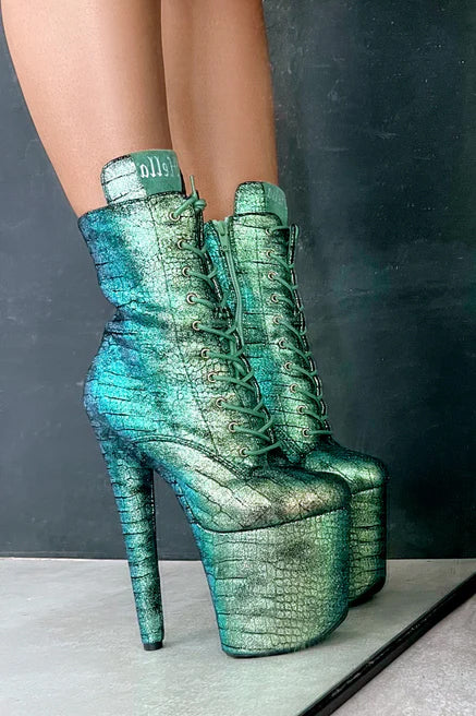 Hella Heels Mermaid 8inch Boots - Dreams