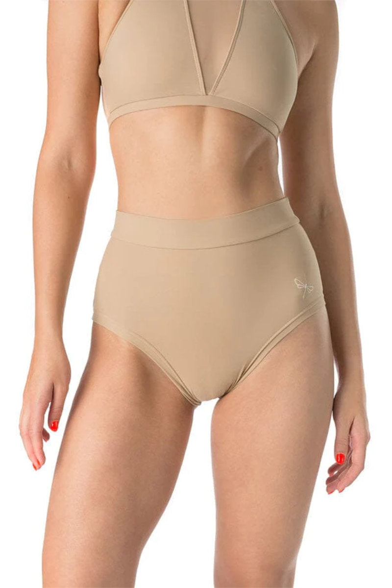 Dragonfly Lola High-Waisted Shorts - Sand-Dragonfly-Pole Junkie