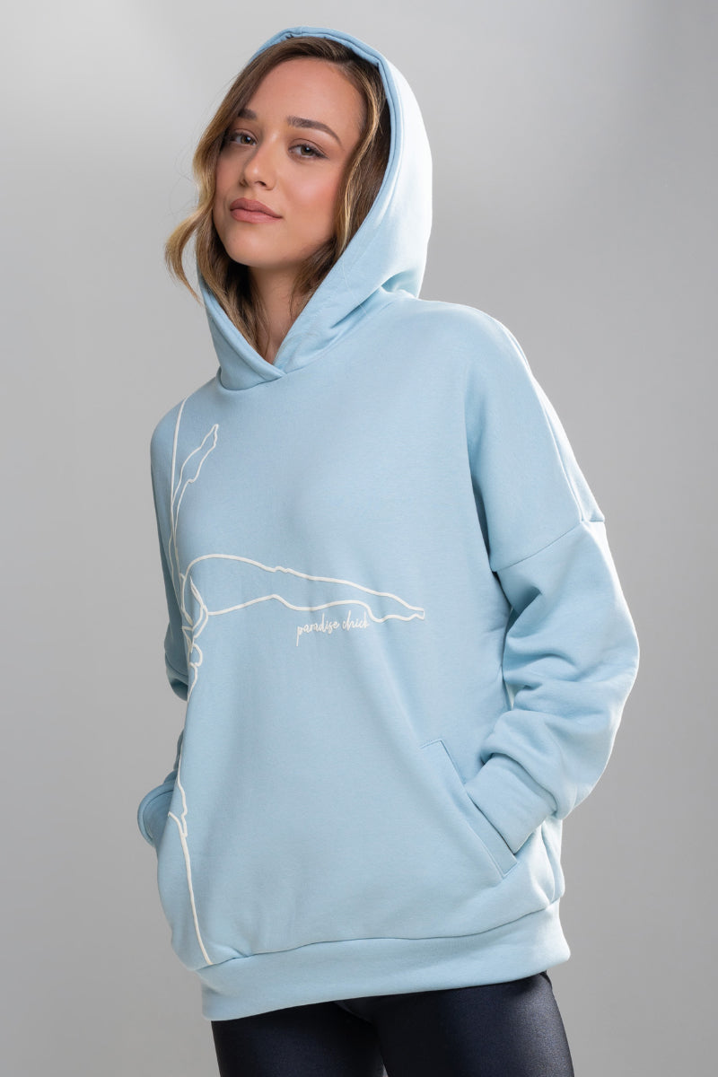 Paradise Chick Supreme Pole Dancer Hoodie - Ciel