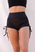 Lunalae High Waist Drawstring Bottoms - Recycled Black-Lunalae-Pole Junkie