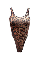 Hamade Activewear Classic High-cut Bodysuit - Leopard-Hamade Activewear-Pole Junkie