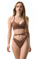 Poledancerka Cross Wrap Top - Nude 02-Poledancerka-Pole Junkie