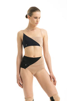 Poledancerka Movement Top - Black/Nude 01-Poledancerka-Pole Junkie