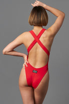 Shark Polewear Benita Bodysuit - Red-Shark Polewear-Pole Junkie