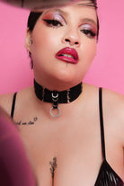 Rolling Halo Choker - Black-Rolling-Pole Junkie