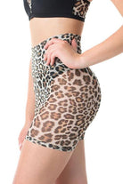 Dragonfly Zoe Shorts - Leopard Mesh-Dragonfly-Pole Junkie