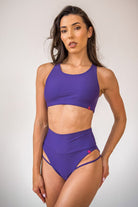 Pole Addict Isla Not So Grr Shorts - Violet-Pole Addict-Pole Junkie