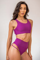 Pole Addict Isla Open Back Top - Lila-Pole Addict-Pole Junkie