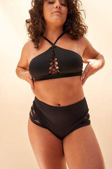 Lunalae Kylie Seamless Top - Black-Lunalae-Pole Junkie