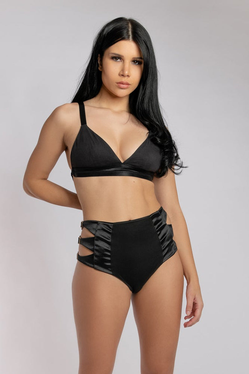 CXIX Aphrodite Triangle Top - Black-Creatures of XIX-Pole Junkie