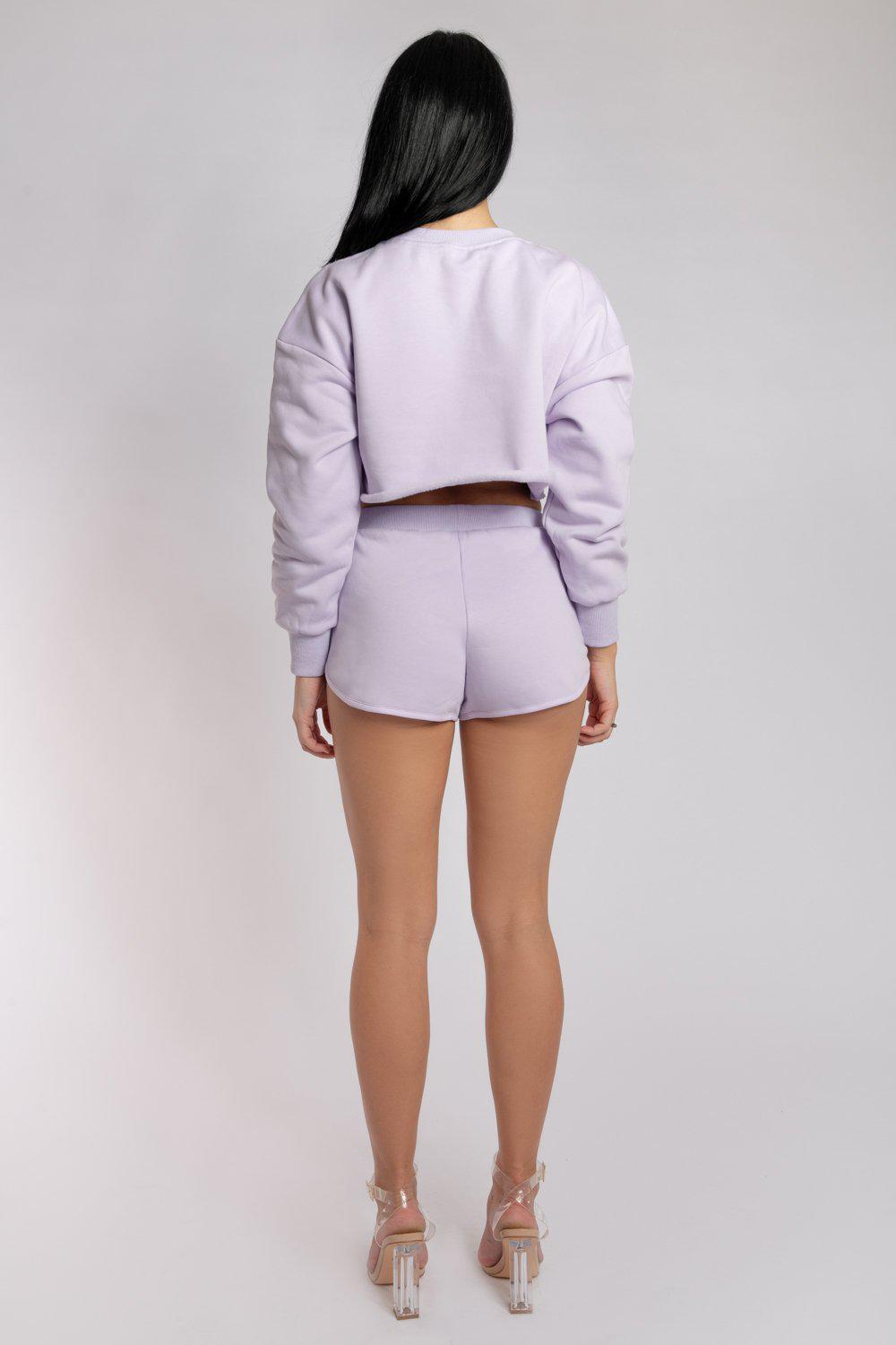 Creatures of XIX Oversized Cropped Jumper - Lilac-Creatures of XIX-Pole Junkie