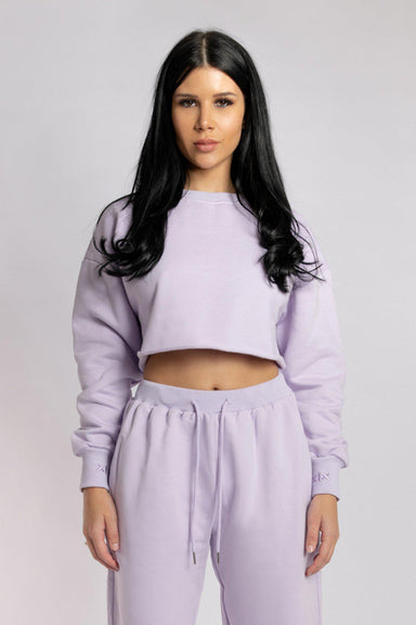 Creatures of XIX Oversized Cropped Jumper - Lilac-Creatures of XIX-Pole Junkie