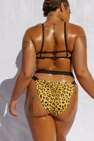 Creatures of XIX Buckle Up Bottoms - Yellow Leopard-Creatures of XIX-Pole Junkie