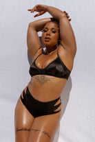 Creatures of XIX Aphrodite Bralette - Black-Creatures of XIX-Pole Junkie