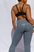 Creatures of XIX Gecko Grip Leggings - Blue Steel-Creatures of XIX-Pole Junkie