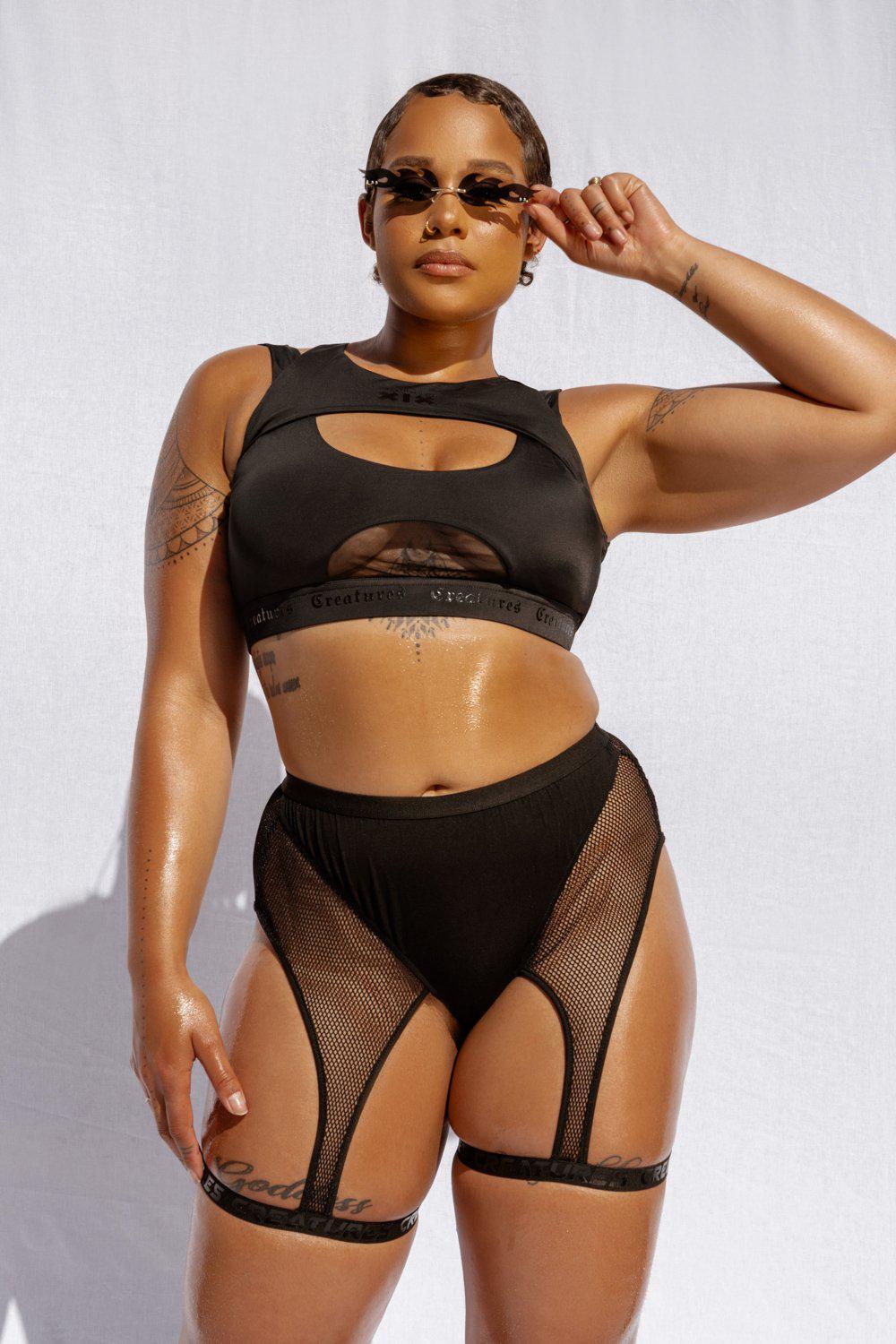 Creatures of XIX BootyShake Bottoms - Black-Creatures of XIX-Pole Junkie