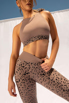 Creatures of XIX Gecko Grip Leggings - Dusky Leopard-Creatures of XIX-Pole Junkie