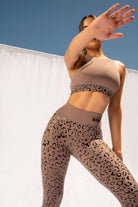Creatures of XIX Gecko Grip Leggings - Dusky Leopard-Creatures of XIX-Pole Junkie