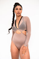 Lunalae Diana Bodysuit - Recycled Mocha-Lunalae-Pole Junkie