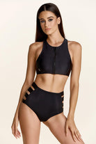 Paradise Chick Florida Zip Top - Black-Paradise Chick-Pole Junkie