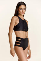 Paradise Chick Florida Zip Top - Black-Paradise Chick-Pole Junkie