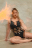 Creatures of XIX Fya Gecko Grip Bodysuit - Black-Creatures of XIX-Pole Junkie