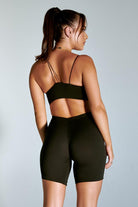 Creatures of XIX LuxLounge One Shoulder Illusion Top - Black-Creatures of XIX-Pole Junkie